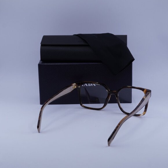 Prada PRB03V 07R1O1 Square Eyeglasses - Havana Caramel 54mm - Picture 9 of 9